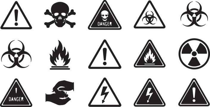 Skull and Crossbones Vector Icon Set &ndash; Flat Minimal Halloween and Pirate Symbols