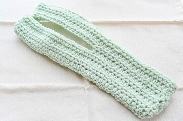 手編みのiphoneポケット 