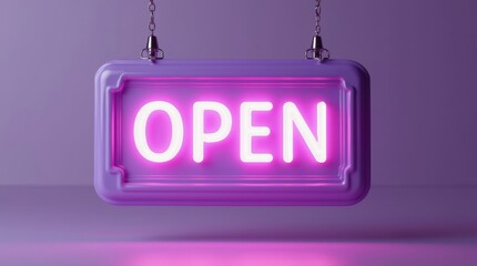 Neon open sign