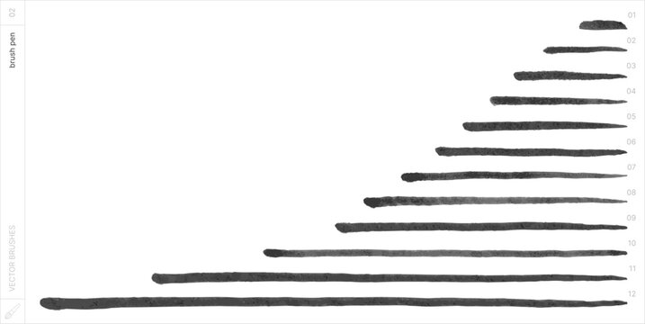 Vector Brushes. Brush Pen.
