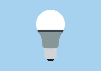 Smart light bulb of innovative smart home device, modern technology, automation and connectivity with IoT for digital living space, vector flat illustration