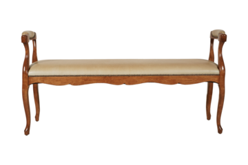 Classic Wooden Upholstered Bench - Elegant Furniture Decor