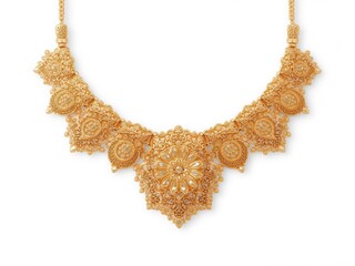Intricate gold filigree necklace