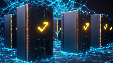 Innovative modular energy storage unit with glowing digital display