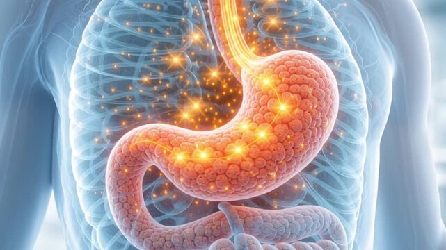 Digestive system anatomy medical technology stomach esophagus intestine human torso anatomy digestive medical technology stomach lining gastrointestinal organ internal transparent ribcage chest