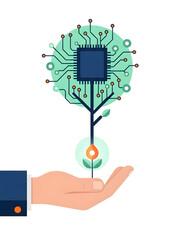 Eco-Tech Sustainable Energy Concept