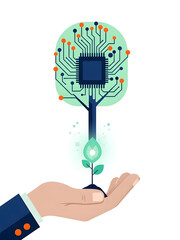 Eco-Tech Sustainable Energy Concept