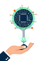 Eco-Tech Sustainable Energy Concept