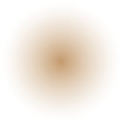 Minimalist brown radial gradient circular shape on a transparent background, perfect for modern graphic design projects, digital art, web banners, and backdrops