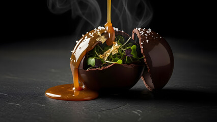 Gourmet Deconstructed Chocolate Sphere