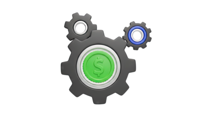 Money Gears Working Together for Financial Growth