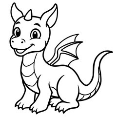 vector illustration of cartoon animal