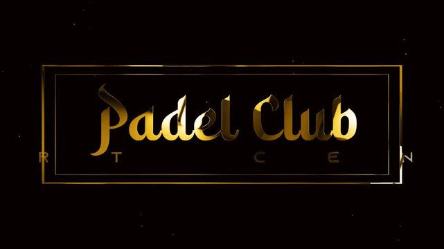 luxury gold padel club signed