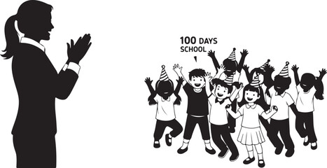 silhouettes of people dancing