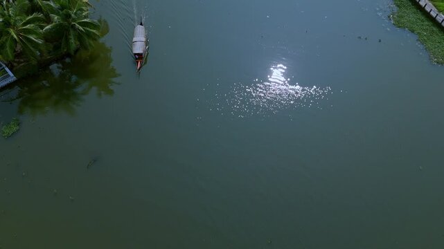 Kerala backwaters, in Kumarakom, Kottayam. water canal's in Alleppey, Kerala, India