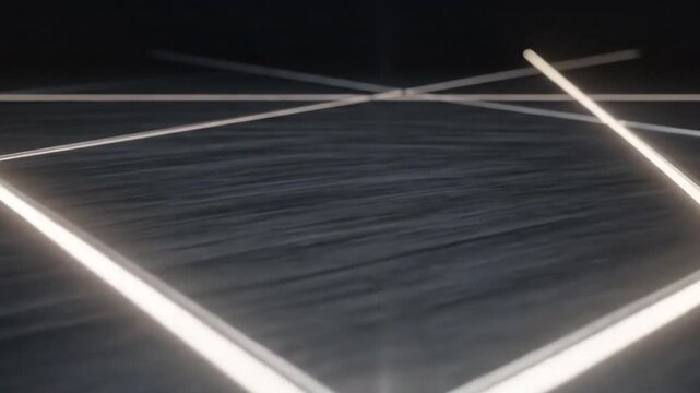 A close-up view of a textured surface highlighted by diagonal light beams and shadows