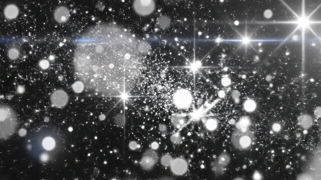 White sparkles camera flashes light, glowing lighting effect sparkle video animated background