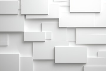 Abstract White Background with Layered Rectangles for Modern Design and Minimalist Aesthetic