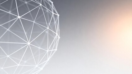 Geometric sphere network on gradient background