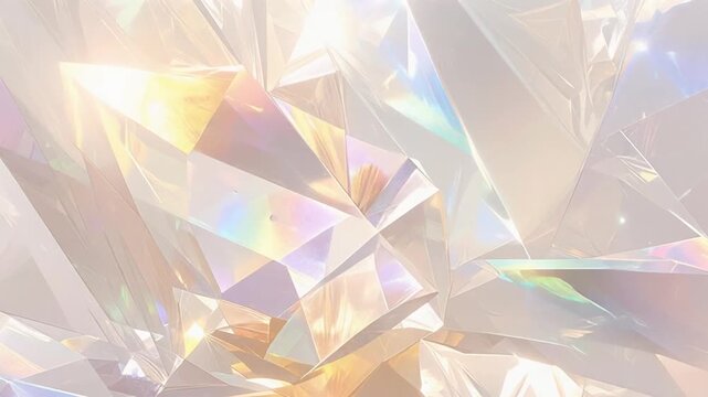 綺麗なクリスタルの背景テクスチャ　　ベージュ