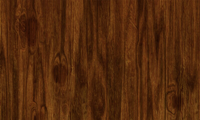 Obraz premium Dark Walnut Wood Grain Texture Background with Natural Knots