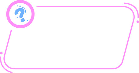 Obraz premium Question Mark Text Box