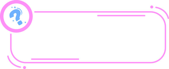 Obraz premium Question Mark Text Box