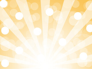 明るい光と集中線の背景素材