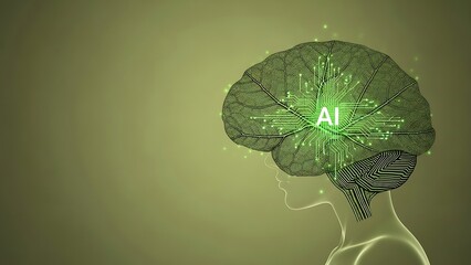 Innovative AI technology integrated into human brain for advanced intelligence