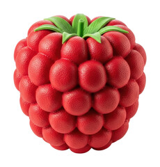 Vibrant raspberry fruit kitchen table product freshness isolated on transparent background