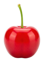 Juicy red apple nature food fresh environment isolated on transparent background