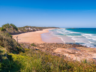 Coastal View with Rocks and Surf