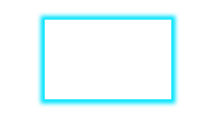 frame for entering text with glowing blue neon light frame border