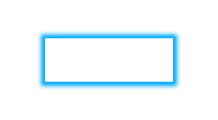 frame for entering text with glowing blue neon light frame border