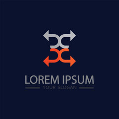 Abstract Corporate Business Logo Design Vector Icon For Consulting Branding Identity Projects