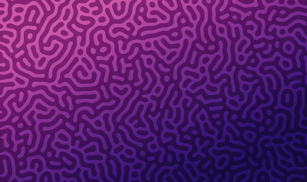 Purple abstract turing pattern background with gradient