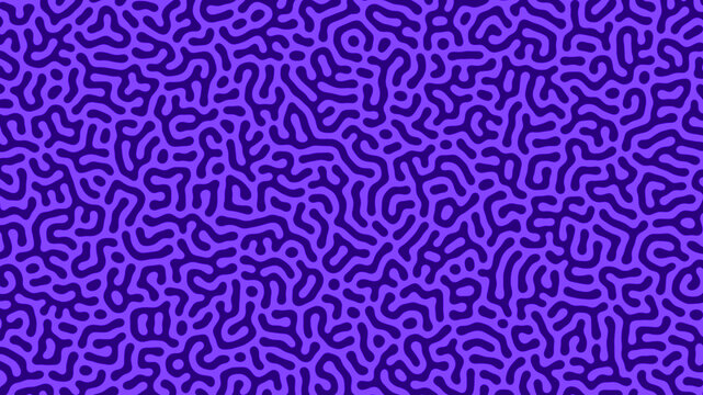 Abstract royal purple turing pattern background, creative organic natural shapes