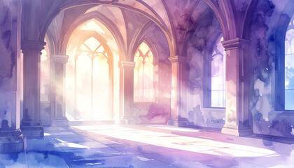 やさしい光の神殿_generated by AI