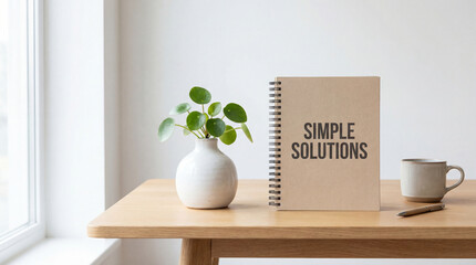 Simple solutions approach for problem solving productivity planning efficiency strategy organization using minimalist methods to achieve business personal goals streamlined workflow