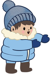 패딩입은 남자아이