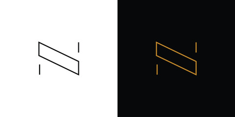 Modern and elegant N initials logo design