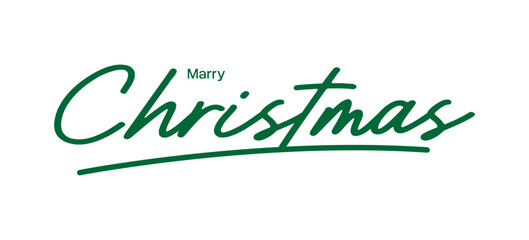 Merry Christmas Elegant Script Typography