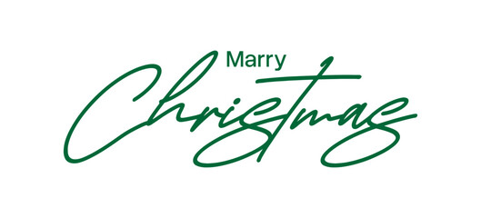 Merry Christmas Elegant Script Typography