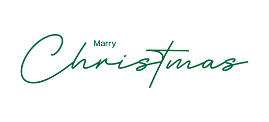 Merry Christmas Elegant Script Typography