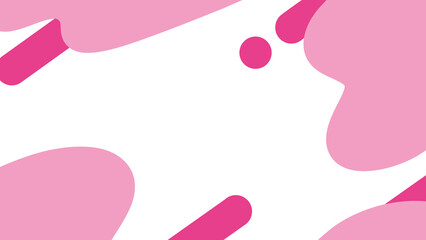 流体シェイプ背景フレームピンク