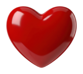 Celebrate love with a red heart symbol at home digital warm vibe isolated on transparent background