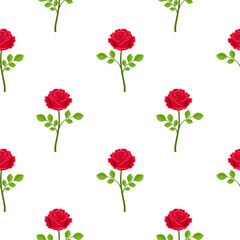 Flower vector seamless pattern illustration floral background 
