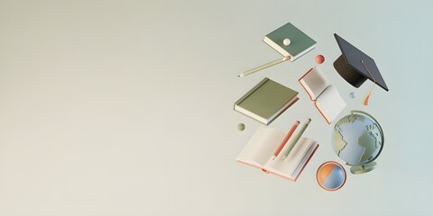 Collection of educational supplies