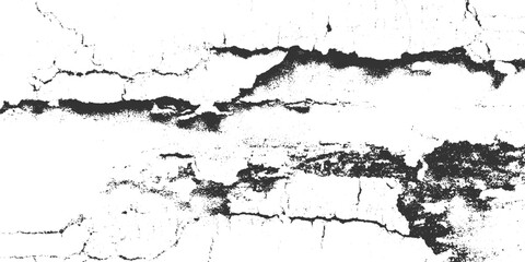 Fototapeta premium Cracked white wall texture with dark grey fissures and speckles