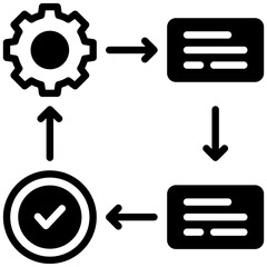 Process Flow   Icon